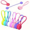 10Piece Reusable Magnetic Cable Ties Versatile Silicone Cord Organizer MultiPurpose Magnetic Fast 6