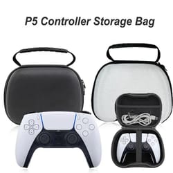 portable shockproof handle bag – protective carry case for ps5, ps4, xbox, & switch pro controllers