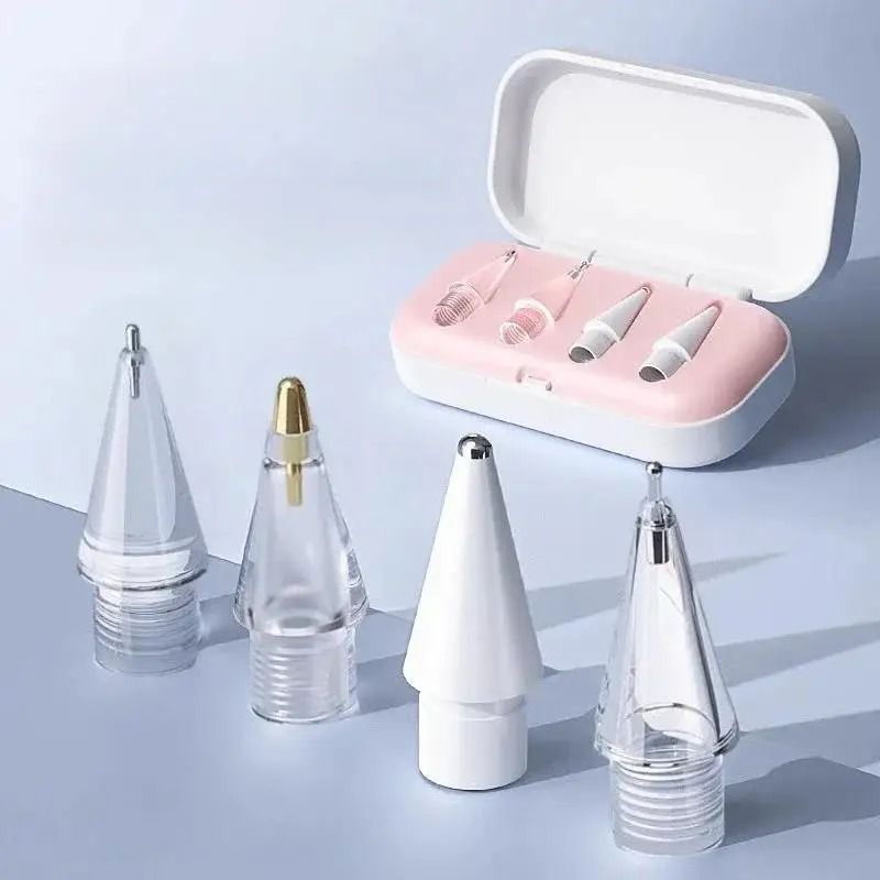 Clear Replacement Pen Tips For Apple Pencil 1st 2nd 3rd Gen 6Piece Mute Smooth Writing Nibs 3