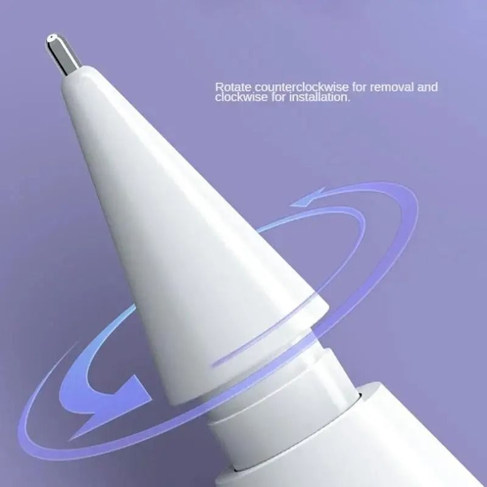 Clear Replacement Pen Tips For Apple Pencil 1st 2nd 3rd Gen 6Piece Mute Smooth Writing Nibs 5