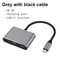 3in1 USBC Hub To 4K HDMI Adapter USB 30 60W TypeC Charging Converter For MacBook Laptops 6