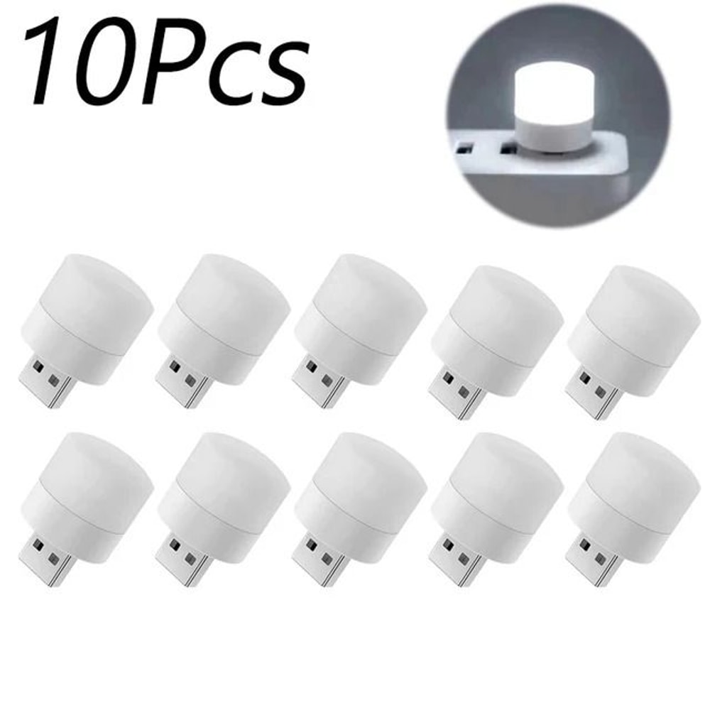 20Piece Mini USB LED Night Light Set Eye Protection Reading Light For Laptop Power Bank Travel 11