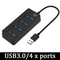 7in1 HighSpeed USB 30 Hub MultiPort Adapter With Individual Power Switches For Laptop PC 8