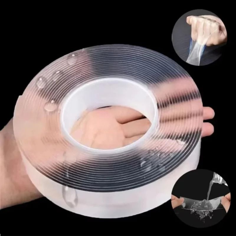 Nano Double Sided Tape Transparent Reusable Waterproof Traceless Adhesive Tape For Home Office 0