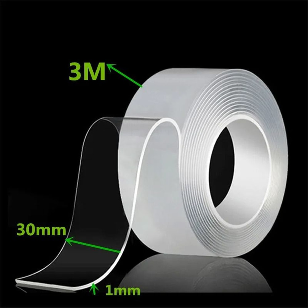 Nano Double Sided Tape Transparent Reusable Waterproof Traceless Adhesive Tape For Home Office 14