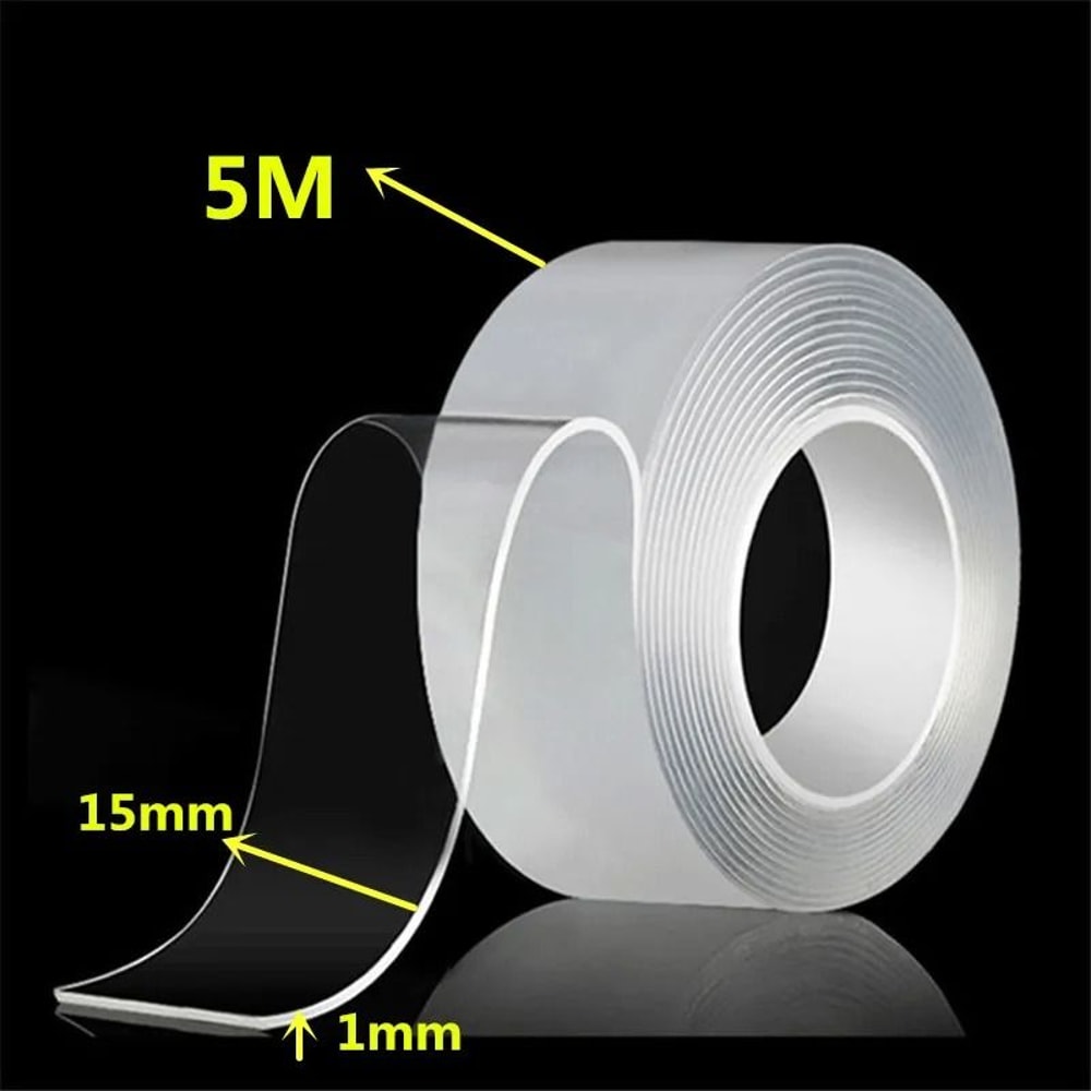 Nano Double Sided Tape Transparent Reusable Waterproof Traceless Adhesive Tape For Home Office 15