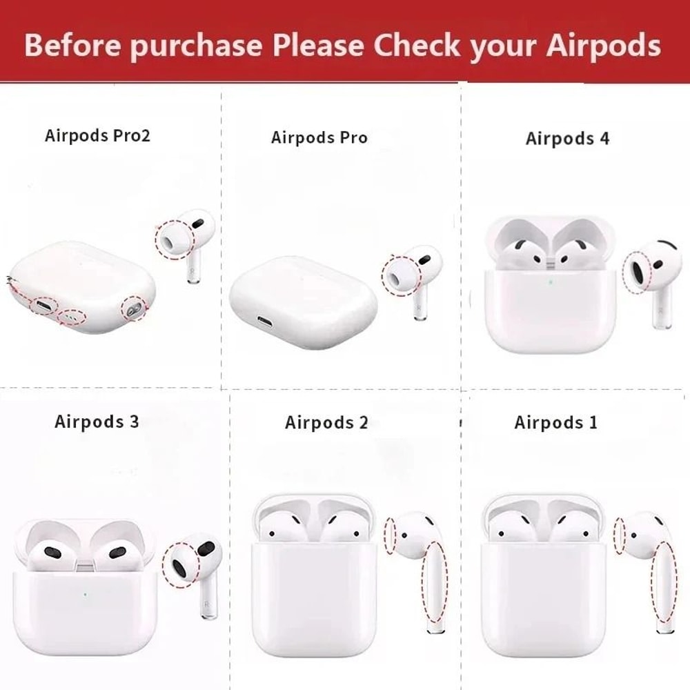 Shockproof AirPods Case With Security Lock Rugged Protection For AirPods 4 3 Pro 1st2nd Gen 1