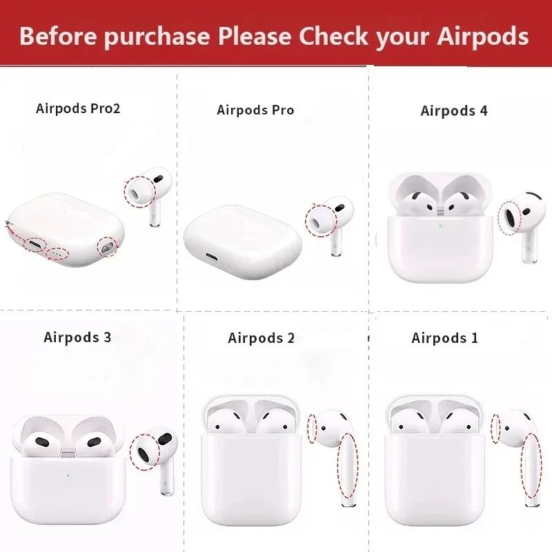 Shockproof AirPods Case With Security Lock Rugged Protection For AirPods 4 3 Pro 1st2nd Gen 1