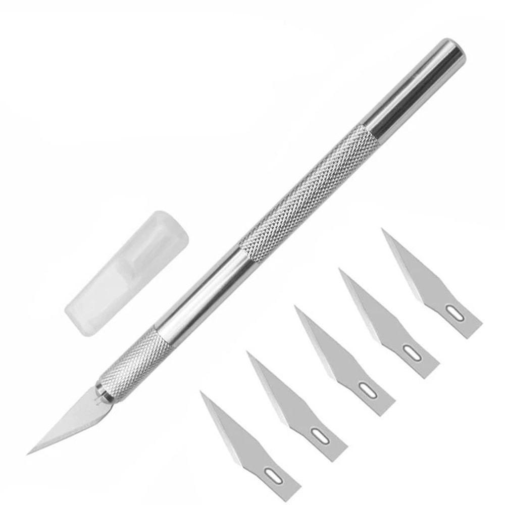Precision Aluminum Alloy Craft Knife Professional Metal Carving Tool For Model Making DIY Art 6