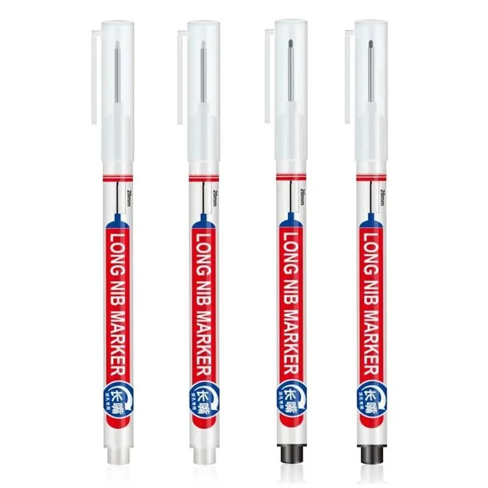 MultiPurpose 20mm Long Head Deep Hole Marker Professional Waterproof Pen For Woodworking Metalwor 11