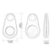 Mini GPS Smart AntiLoss Device Bidirectional Bluetooth Tracker Keychain Locator For Keys Phones 5