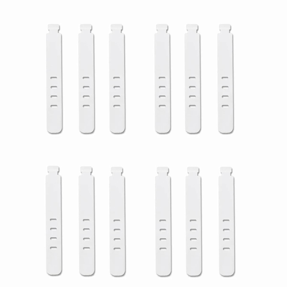 20Piece Portable Silicone Strap Winder Set Reusable Desktop Cord Organizer USB Data Line Wrap Tie 12