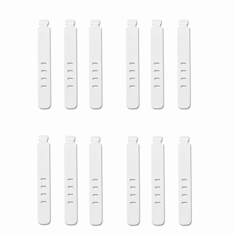 20Piece Portable Silicone Strap Winder Set Reusable Desktop Cord Organizer USB Data Line Wrap Tie 12