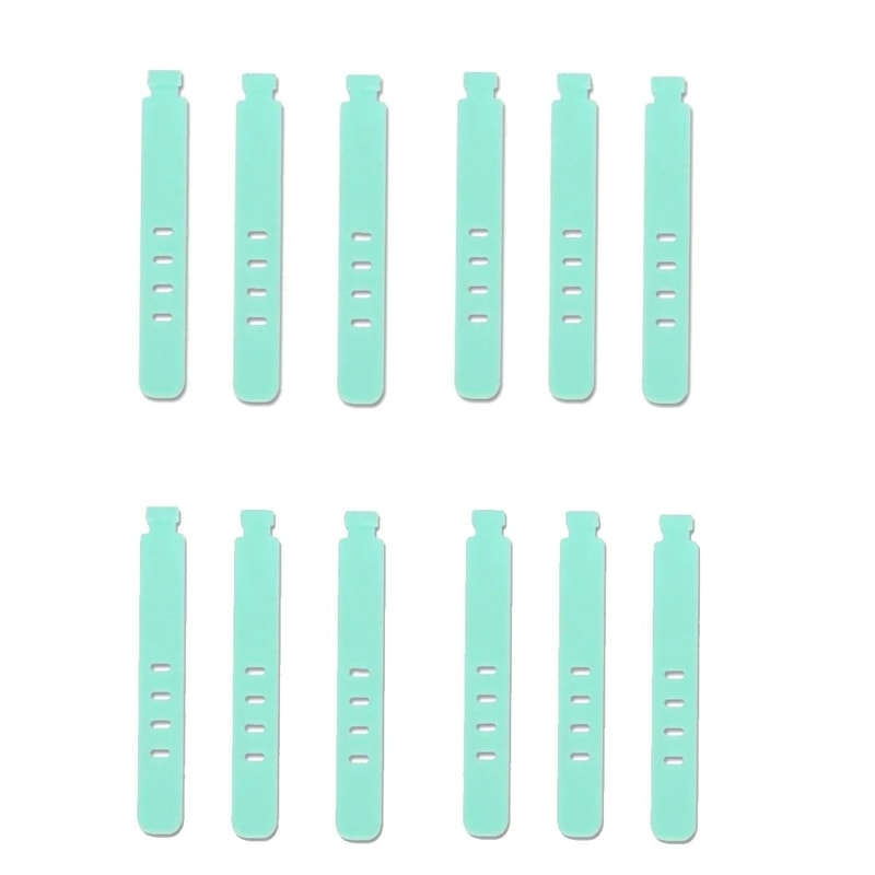 20Piece Portable Silicone Strap Winder Set Reusable Desktop Cord Organizer USB Data Line Wrap Tie 13