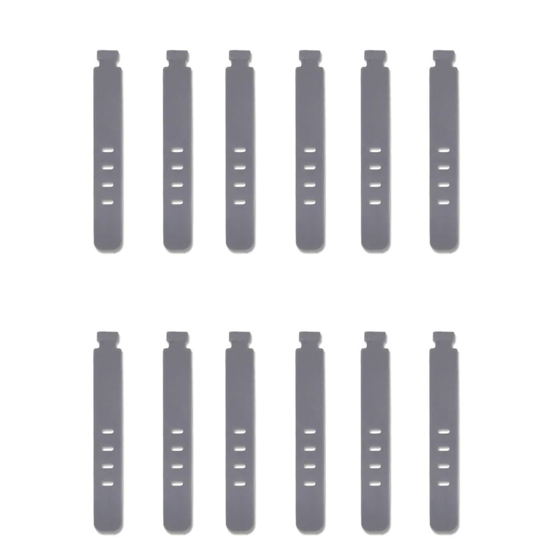 20Piece Portable Silicone Strap Winder Set Reusable Desktop Cord Organizer USB Data Line Wrap Tie 14