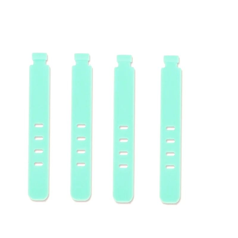 20Piece Portable Silicone Strap Winder Set Reusable Desktop Cord Organizer USB Data Line Wrap Tie 18