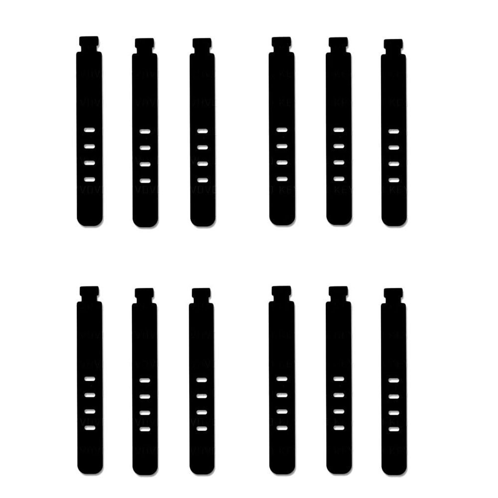 20Piece Portable Silicone Strap Winder Set Reusable Desktop Cord Organizer USB Data Line Wrap Tie 6