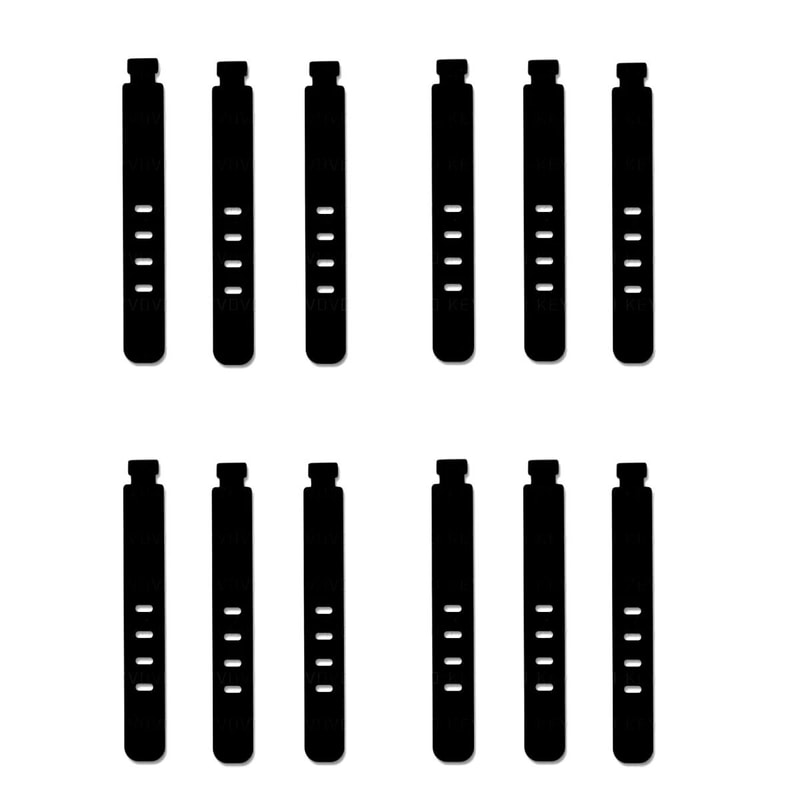 20Piece Portable Silicone Strap Winder Set Reusable Desktop Cord Organizer USB Data Line Wrap Tie 6