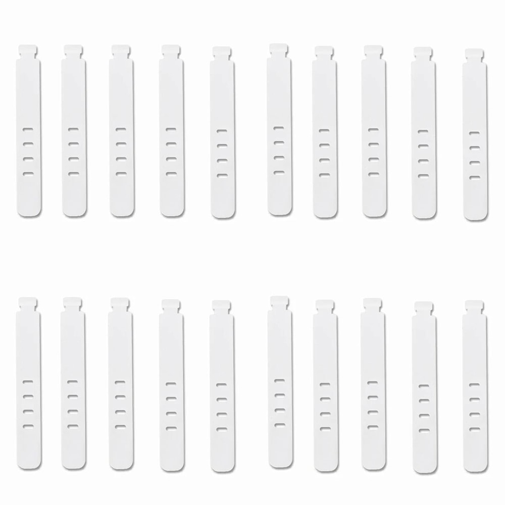 20Piece Portable Silicone Strap Winder Set Reusable Desktop Cord Organizer USB Data Line Wrap Tie 7