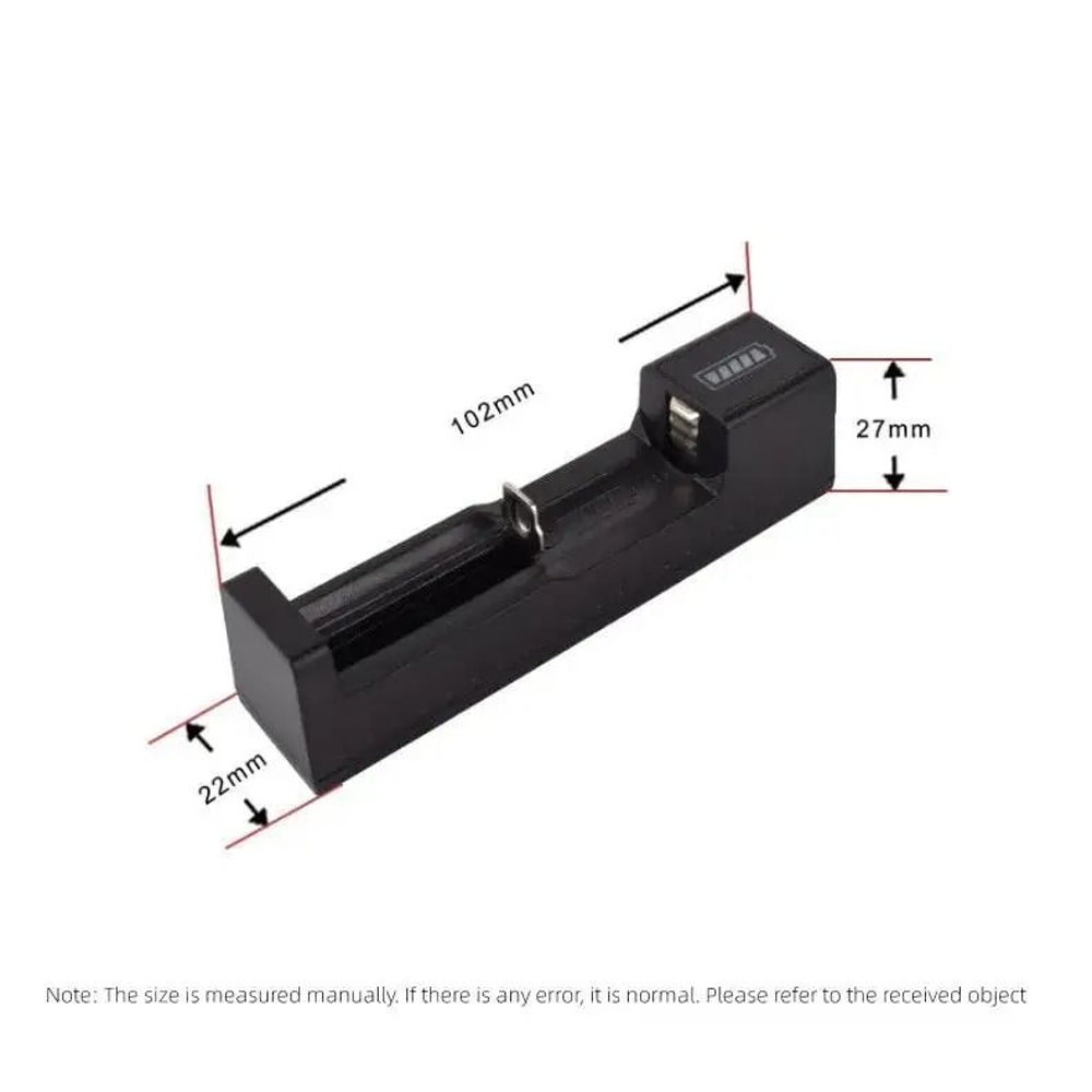 Universal 1Slot USB Smart Battery Charger For 18650 26650 14500 And 16340 Lithium Batteries 4