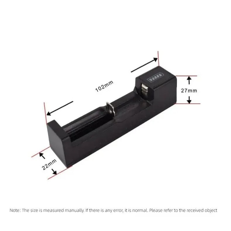 Universal 1Slot USB Smart Battery Charger For 18650 26650 14500 And 16340 Lithium Batteries 4