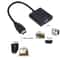 1080P HDMI To VGA Cable Converter With Audio And Power Supply For Tablet Projector PC And TV 1