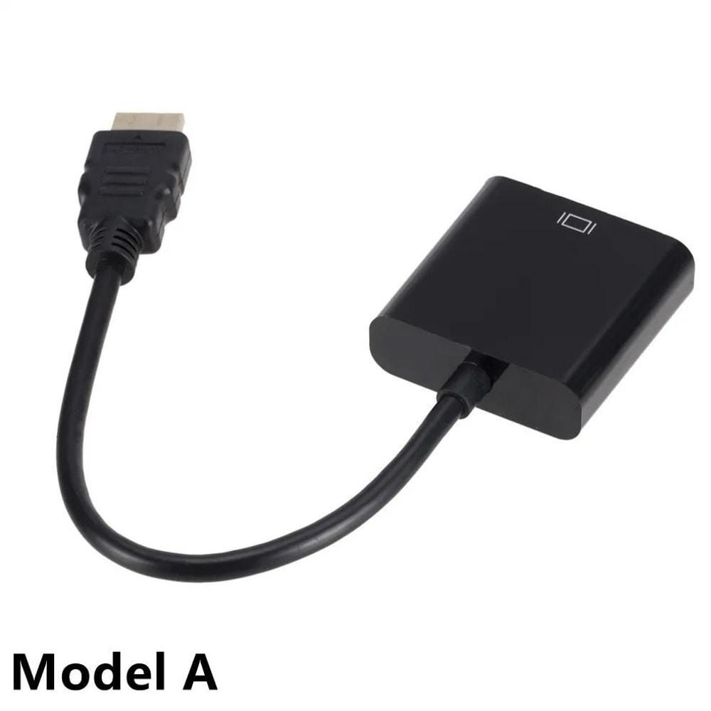 1080P HDMI To VGA Cable Converter With Audio And Power Supply For Tablet Projector PC And TV 3