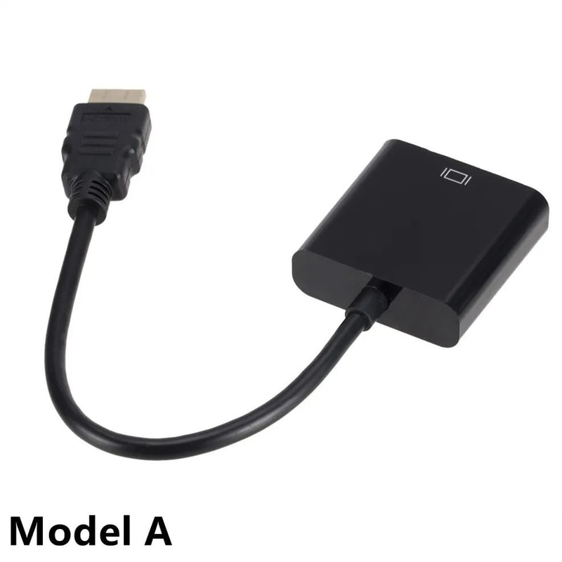 1080P HDMI To VGA Cable Converter With Audio And Power Supply For Tablet Projector PC And TV 3