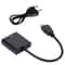 1080P HDMI To VGA Cable Converter With Audio And Power Supply For Tablet Projector PC And TV 7
