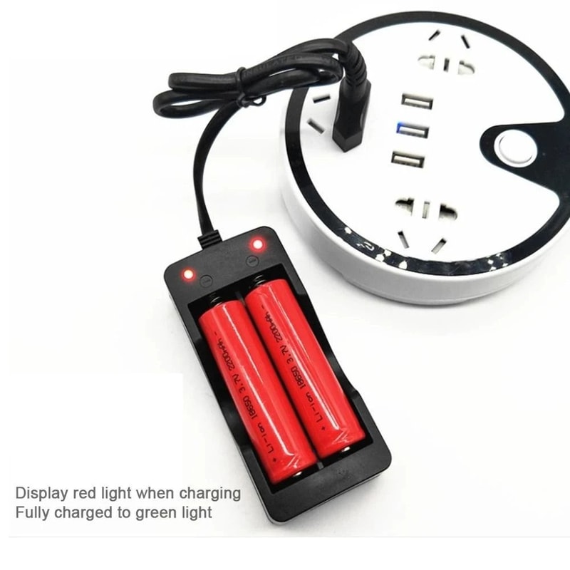 Dual Slot 18650 Battery Smart Fast Charger For 14500 16340 26650 Liion Rechargeable Batteries 1