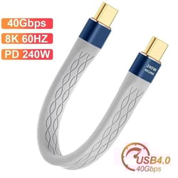 usb 4.0 type-c cable 40gbps data transfer and pd240w fast charging wire for laptops and phones