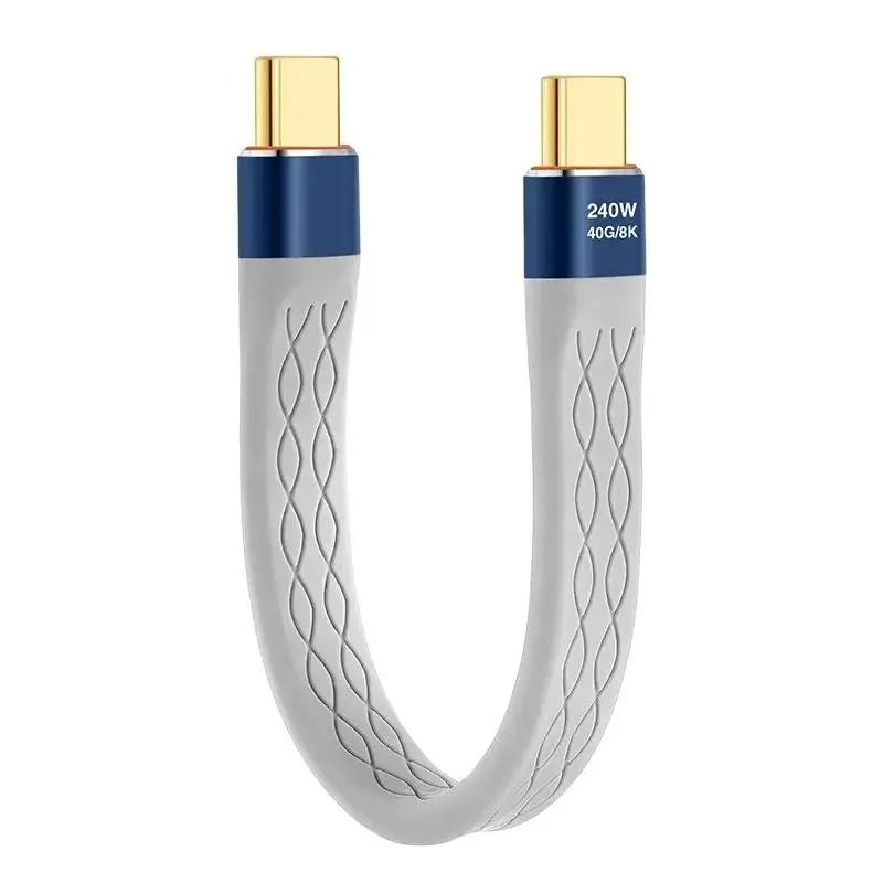 USB 40 TypeC Cable 40Gbps Data Transfer And PD240W Fast Charging Wire For Laptops And Phones 6