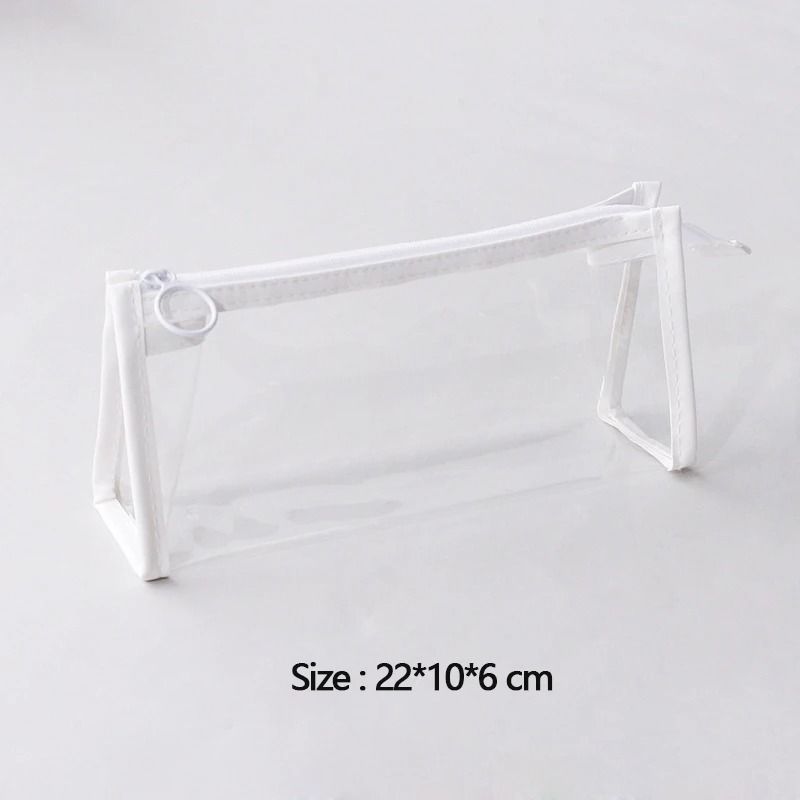 Simple Transparent Pencil Bag Student Large Capacity Pencil Case For Examination And School Station 7