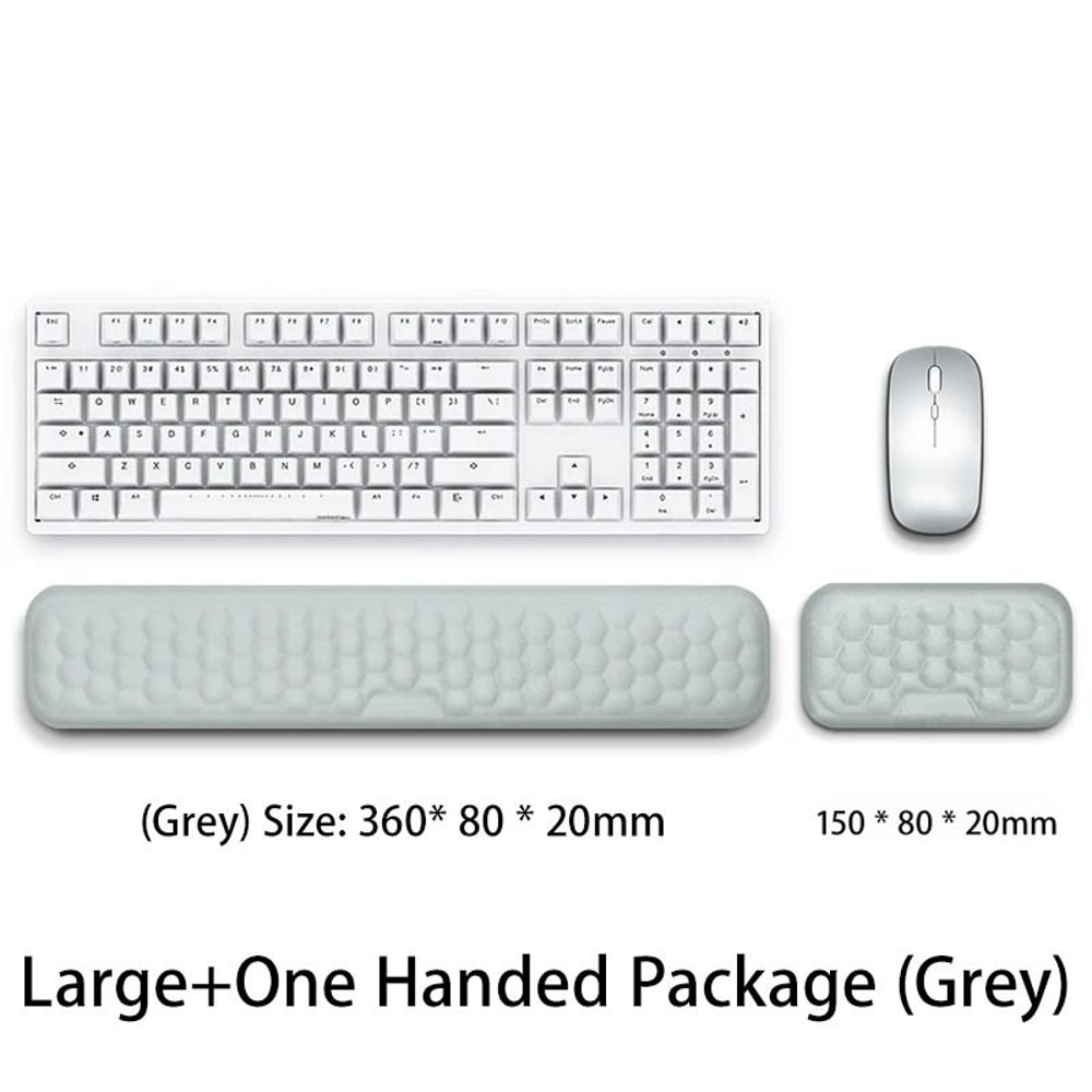 Wrist Mouse Keyboard Pad With Ergonomic Memory Foam Support For Office And Home Computers 14