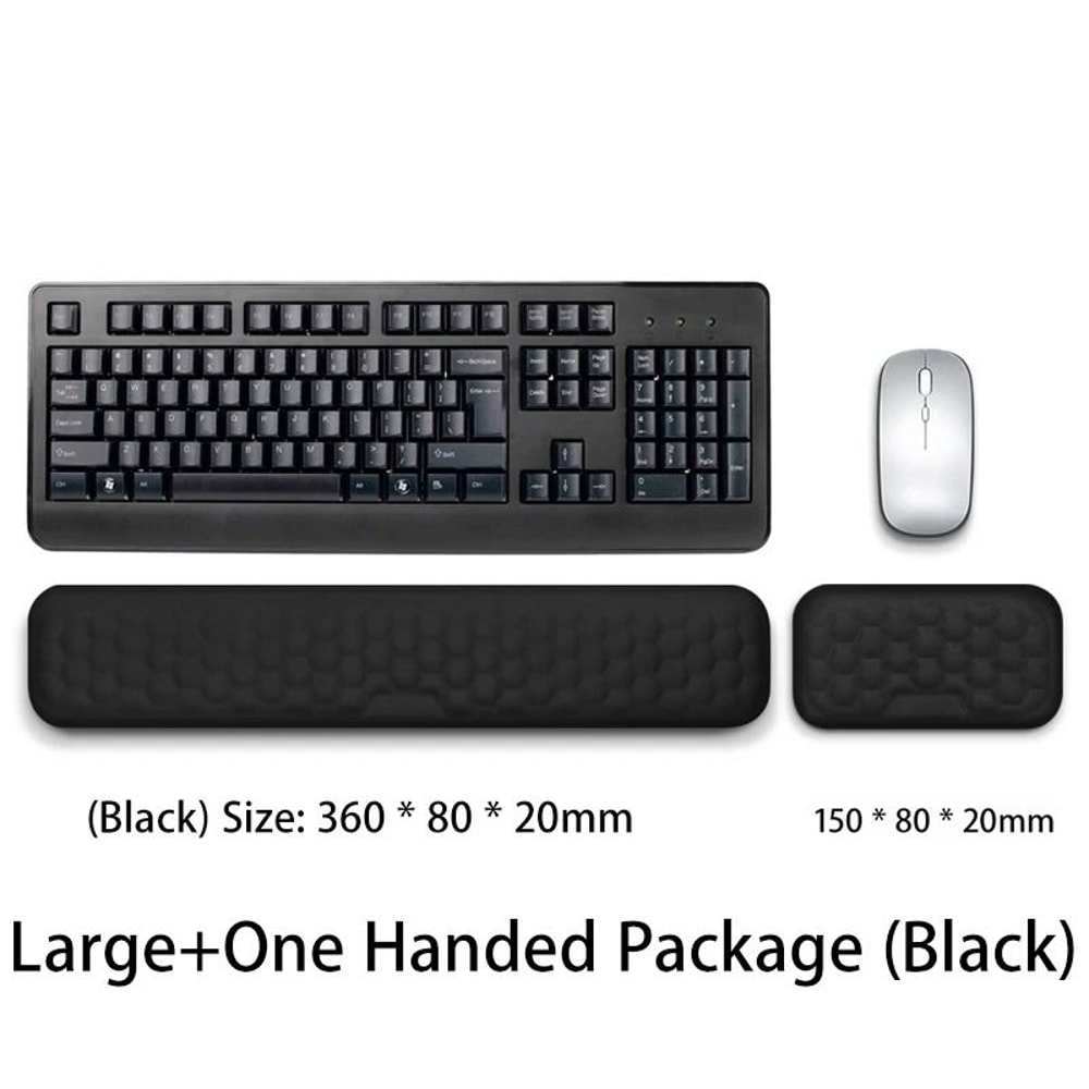 Wrist Mouse Keyboard Pad With Ergonomic Memory Foam Support For Office And Home Computers 15