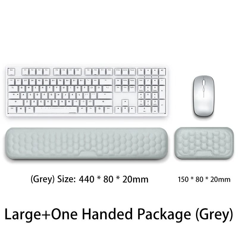 Wrist Mouse Keyboard Pad With Ergonomic Memory Foam Support For Office And Home Computers 16