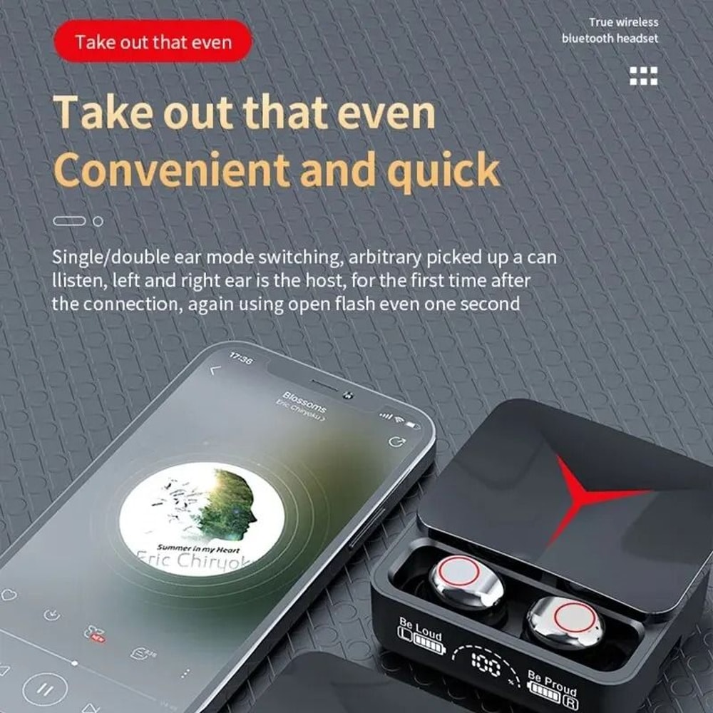 TWS Wireless Bluetooth Earphones With Touch Control And HIFI Stereo Noise Reduction For Gaming 3