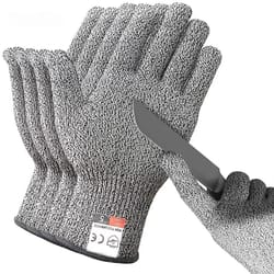 level 5 safety protection anti-cut gloves cut-proof and stab-resistant metal mesh butcher gloves