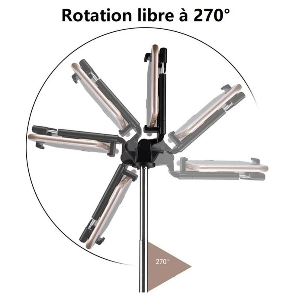 Foldable Wireless Selfie Stick Tripod Stand With Bluetooth Remote Extendable Portable Tripod For Ce 3