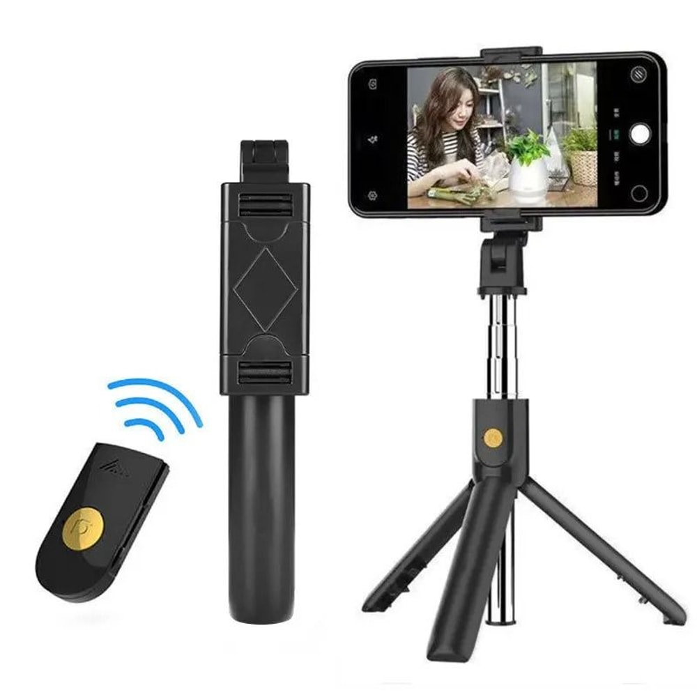 Foldable Wireless Selfie Stick Tripod Stand With Bluetooth Remote Extendable Portable Tripod For Ce 6