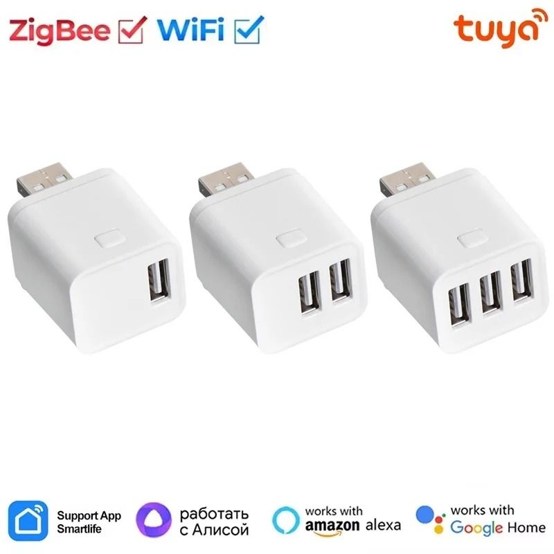 Smart Micro USB Adapter WiFi Zigbee App Remote Control For Google Home Alexa 0