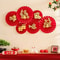 6PCS Set Of Chinese New Year Decorations Paper Fans And Flower Ornaments For Holiday Living Room Di 3