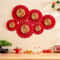 6PCS Set Of Chinese New Year Decorations Paper Fans And Flower Ornaments For Holiday Living Room Di 4