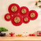 6PCS Set Of Chinese New Year Decorations Paper Fans And Flower Ornaments For Holiday Living Room Di 6