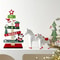 Small Wooden Christmas Tree Tabletop Decor Santa Claus And Gift Design For Holiday Room Decoration 1
