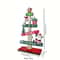Small Wooden Christmas Tree Tabletop Decor Santa Claus And Gift Design For Holiday Room Decoration 5