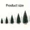 15pcs Mini Artificial Christmas Tree With Wooden Base For Festivals Christmas And Thanksgiving 2