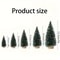 15pcs Mini Artificial Christmas Tree With Wooden Base For Festivals Christmas And Thanksgiving 2