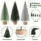 15pcs Mini Artificial Christmas Tree With Wooden Base For Festivals Christmas And Thanksgiving 4