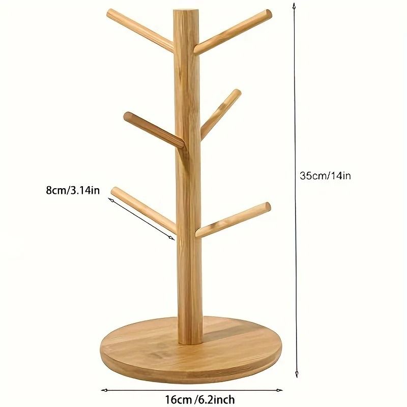 Wooden Headband Holder Storage Rack Tree Shaped Multi Purpose Jewelry And Hair Accessory Display Ra 5